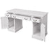 Maison Madeleine -  Double Pedestal Desk White 140x48x80 cm